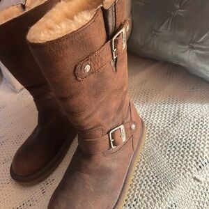 UGG Chestnut Leather Winter Boots